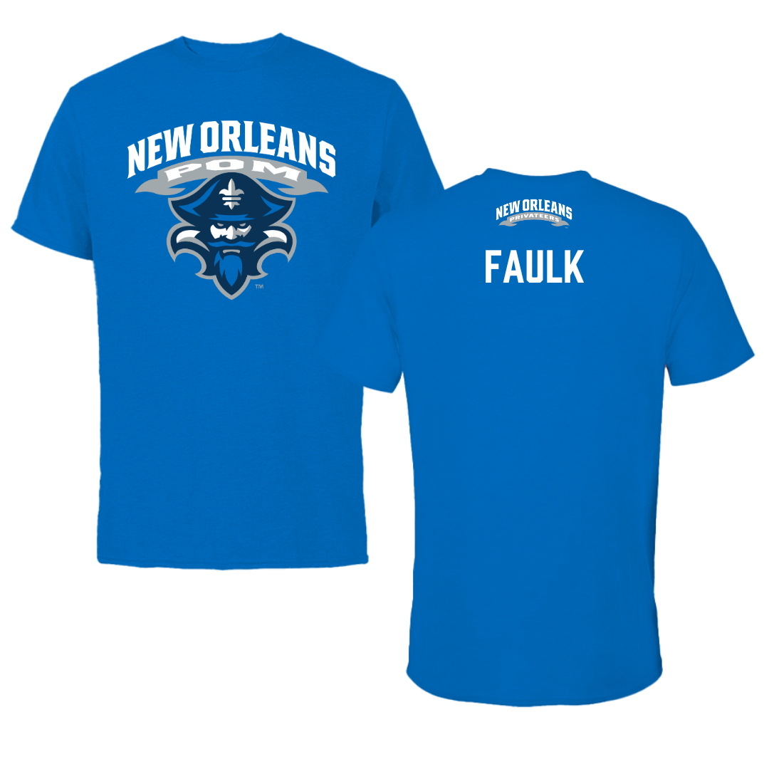 University of New Orleans POM Blue Performance Tee - Charisma Faulk