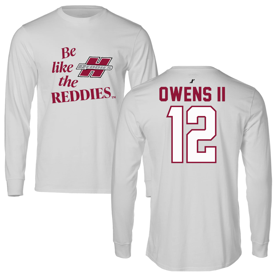 Henderson State University Football Light Gray Be Like Us Performance Long Sleeve - #12 Kirby Owens II