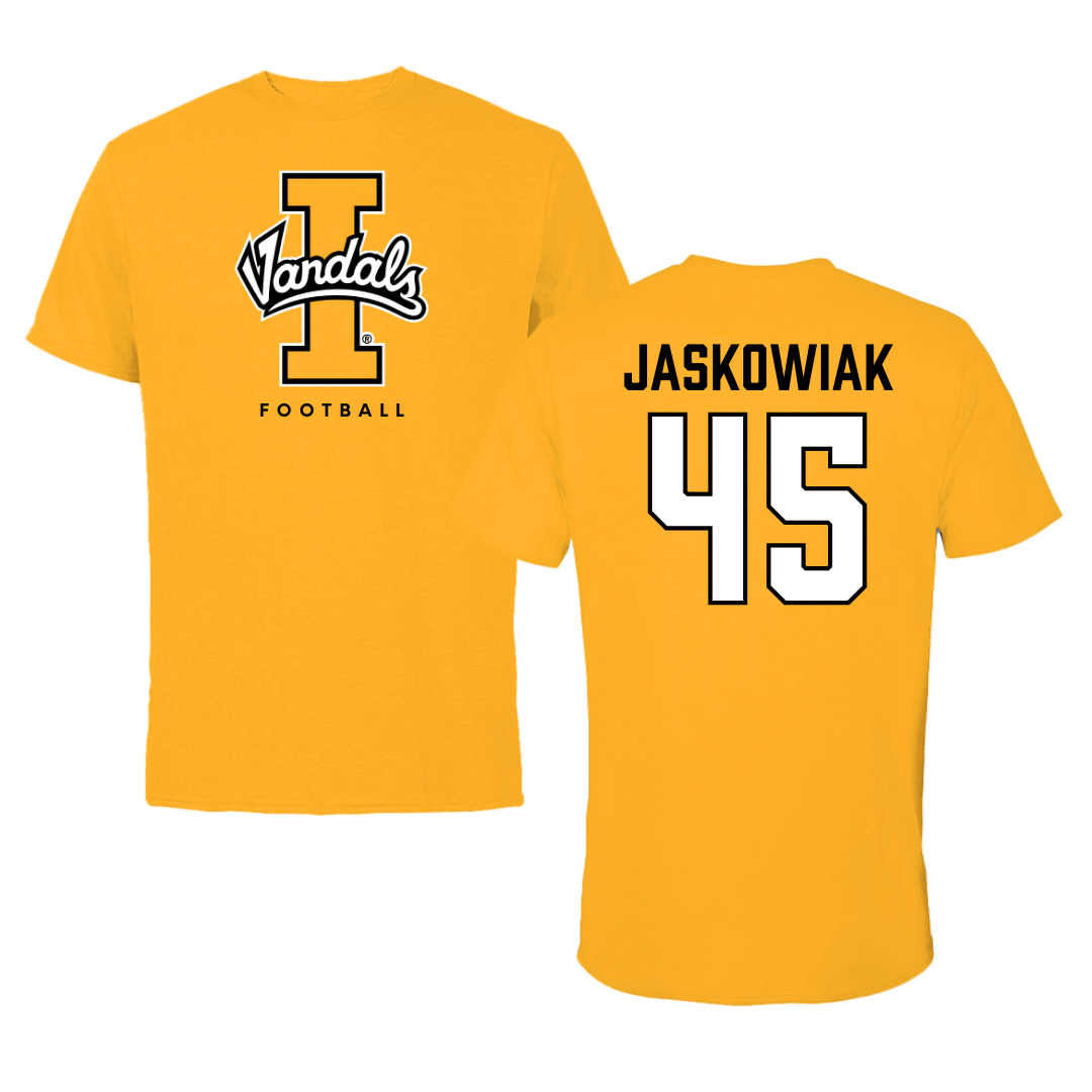 University of Idaho Football Gold Performance Tee - #45 Mitchel Jaskowiak