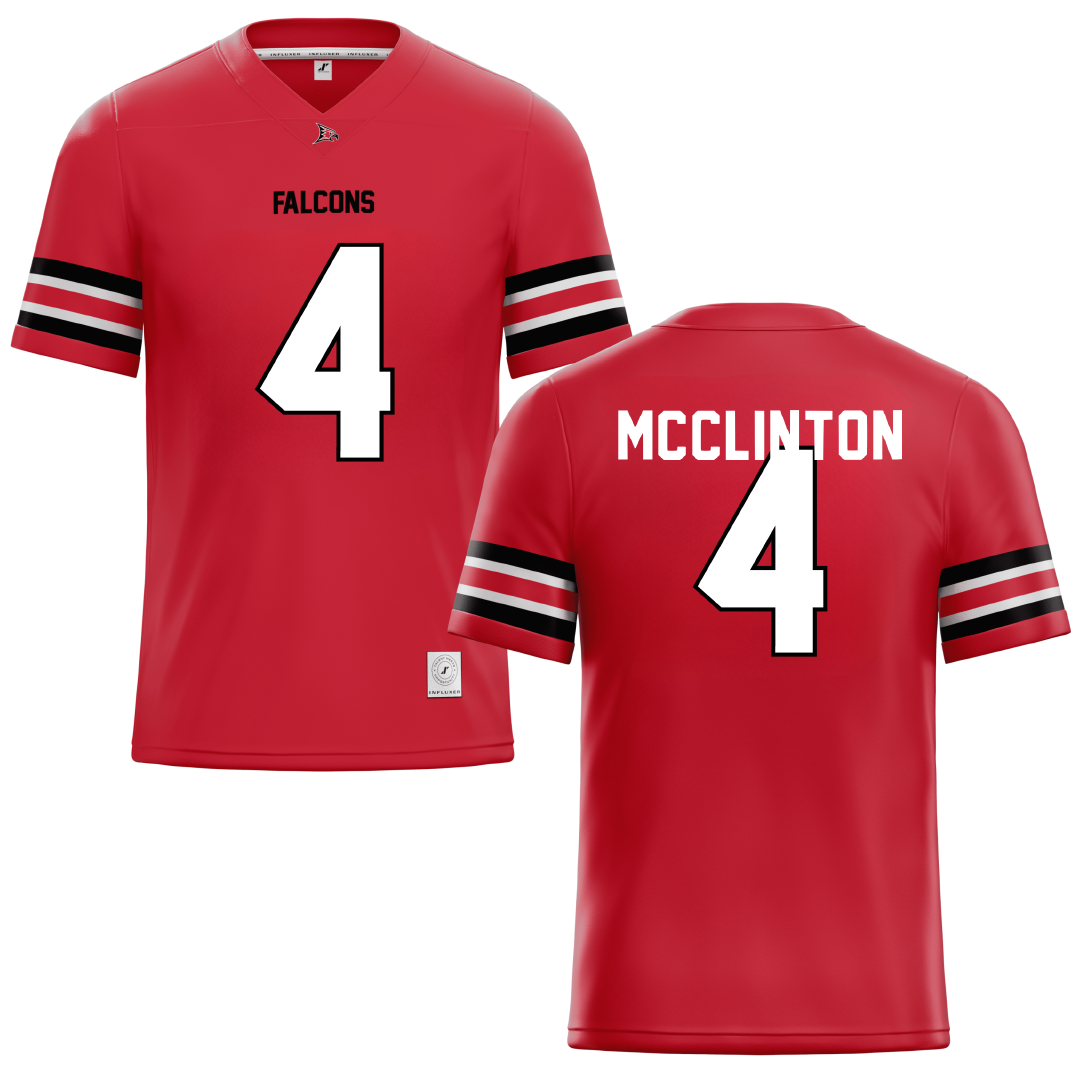 University of Wisconsin-River Falls Red Lacrosse Jersey - #4 Aliviah McClinton
