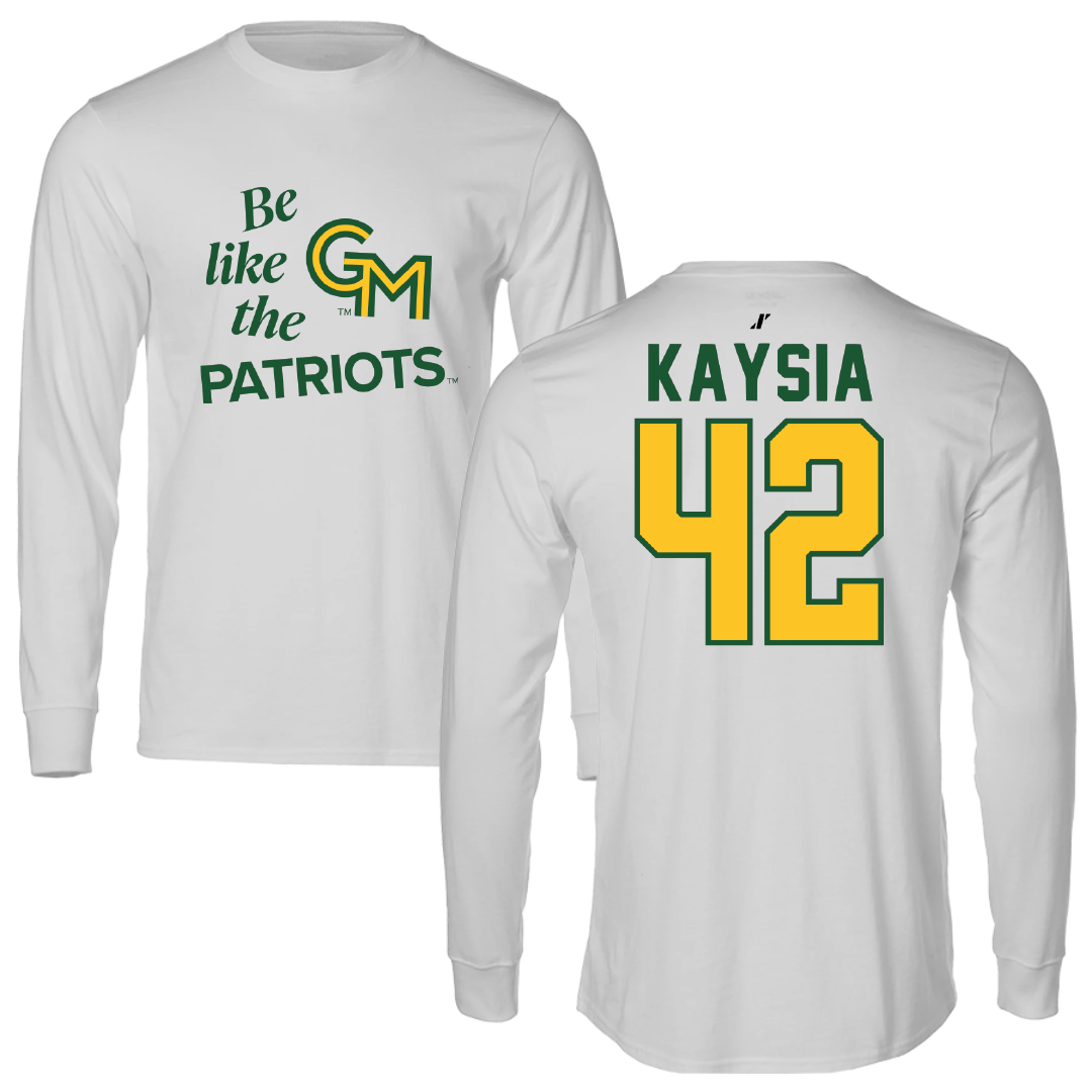 George Mason University Basketball Light Gray Be Like Us Long Sleeve - #42 Nalani Kaysia