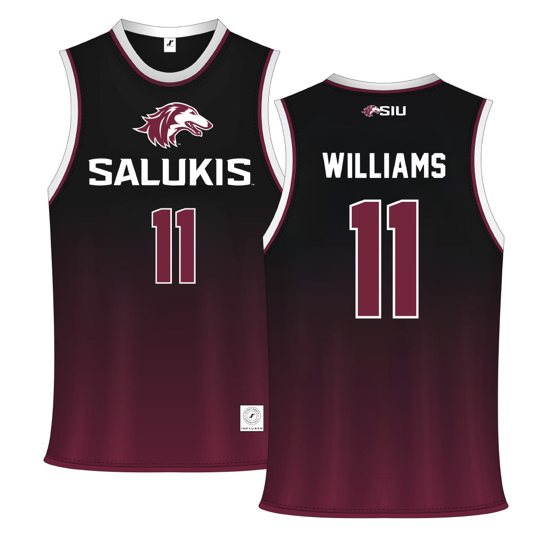 Southern Illinois University at Carbondale Maroon Basketball Jersey - #11 Shemera Williams