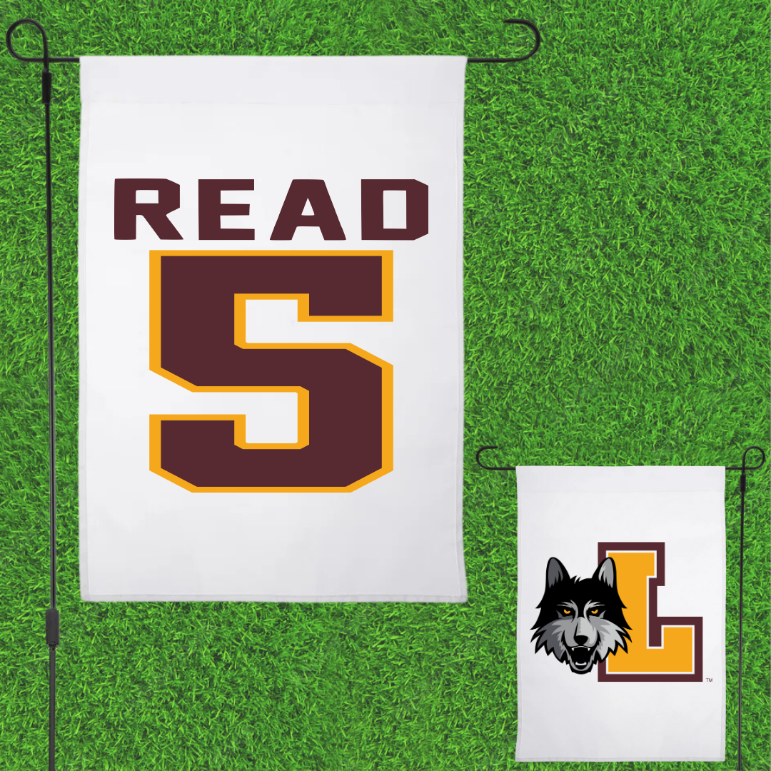 Loyola University-Chicago Volleyball White Garden Flag - #5 Jake Read