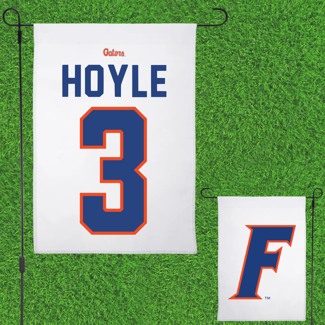 University of Florida Volleyball White Garden Flag - #3 Emerson Hoyle