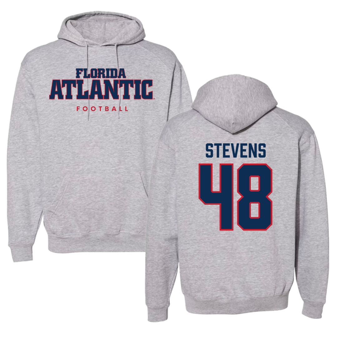 Florida Atlantic University Football Gray Hoodie - #48 Dai'Sean Stevens