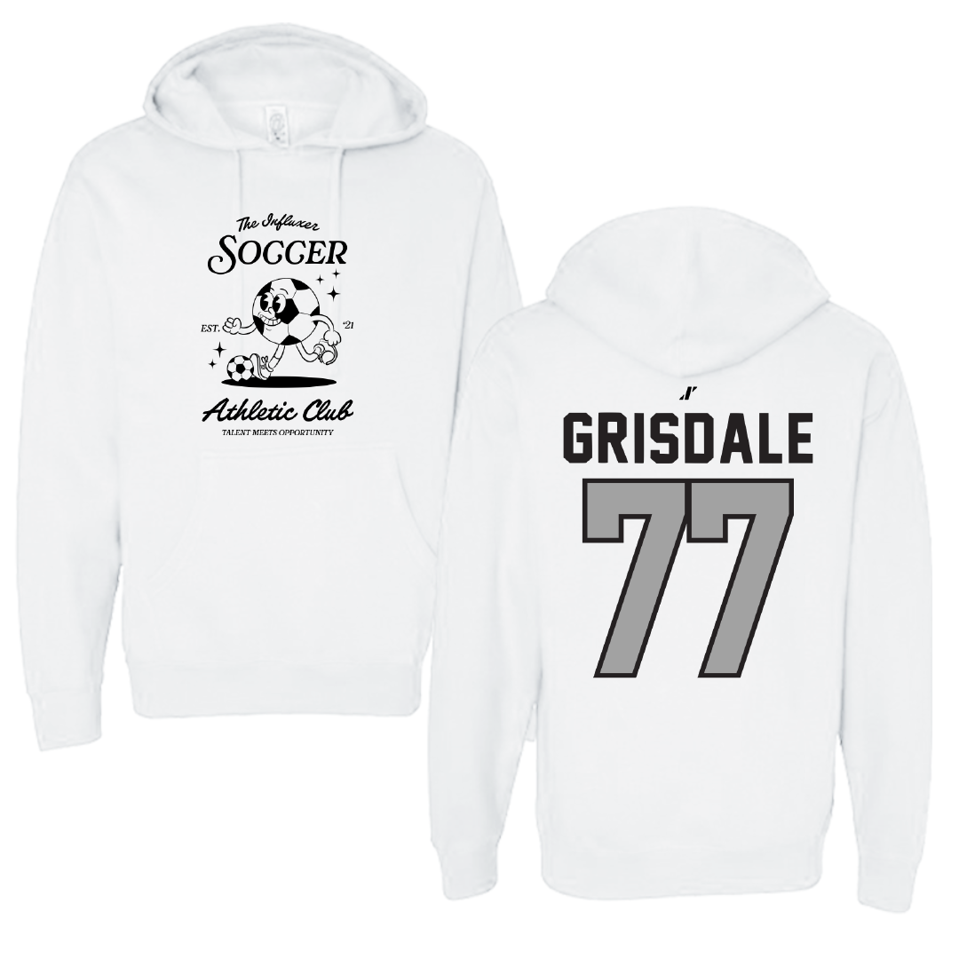 Soccer White Influxer Athletic Club Hoodie - #77 Faith Grisdale