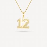 Gold Presidents Pendant and Chain - #12 Tre Carroll