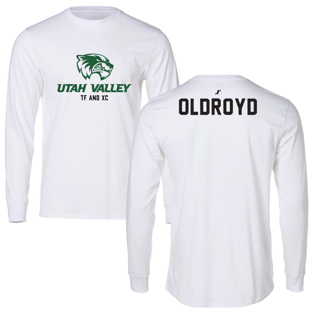 Utah Valley University TF and XC White Classic Long Sleeve - Kelsi Oldroyd
