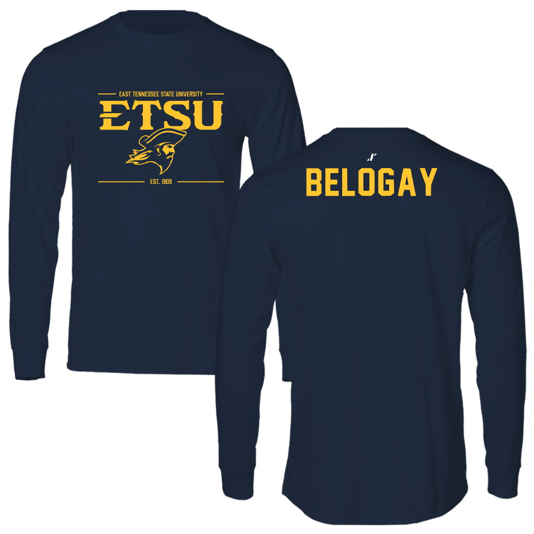 East Tennessee State University Triathlon Navy General Long Sleeve - Izi Belogay