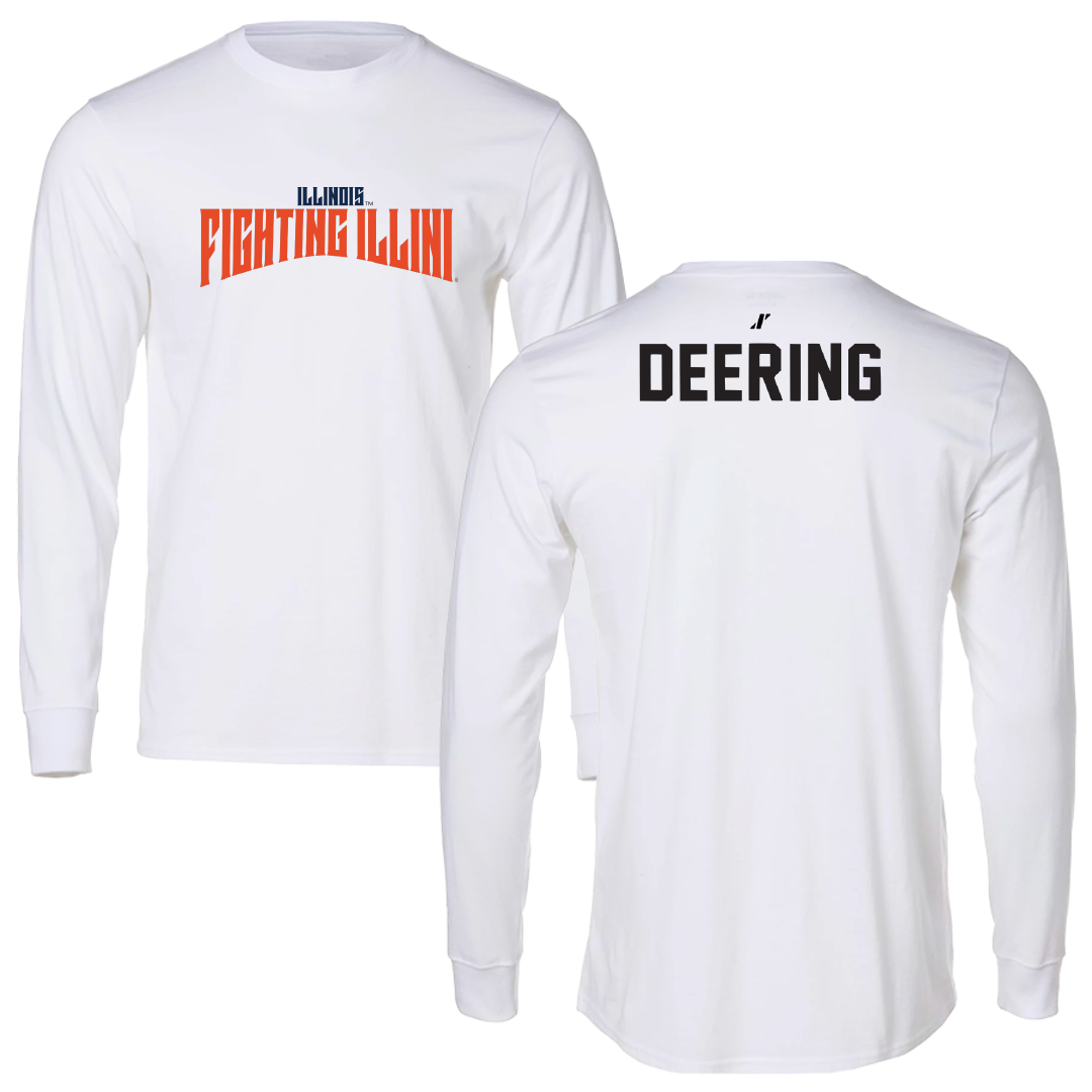 University of Illinois TF and XC White Classic Long Sleeve - Faith Deering