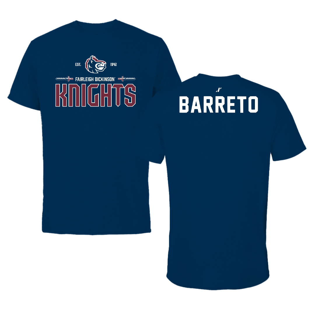 Fairleigh Dickinson University-Metropolitan Campus TF and XC Navy General Performance Tee - Brandon Barreto