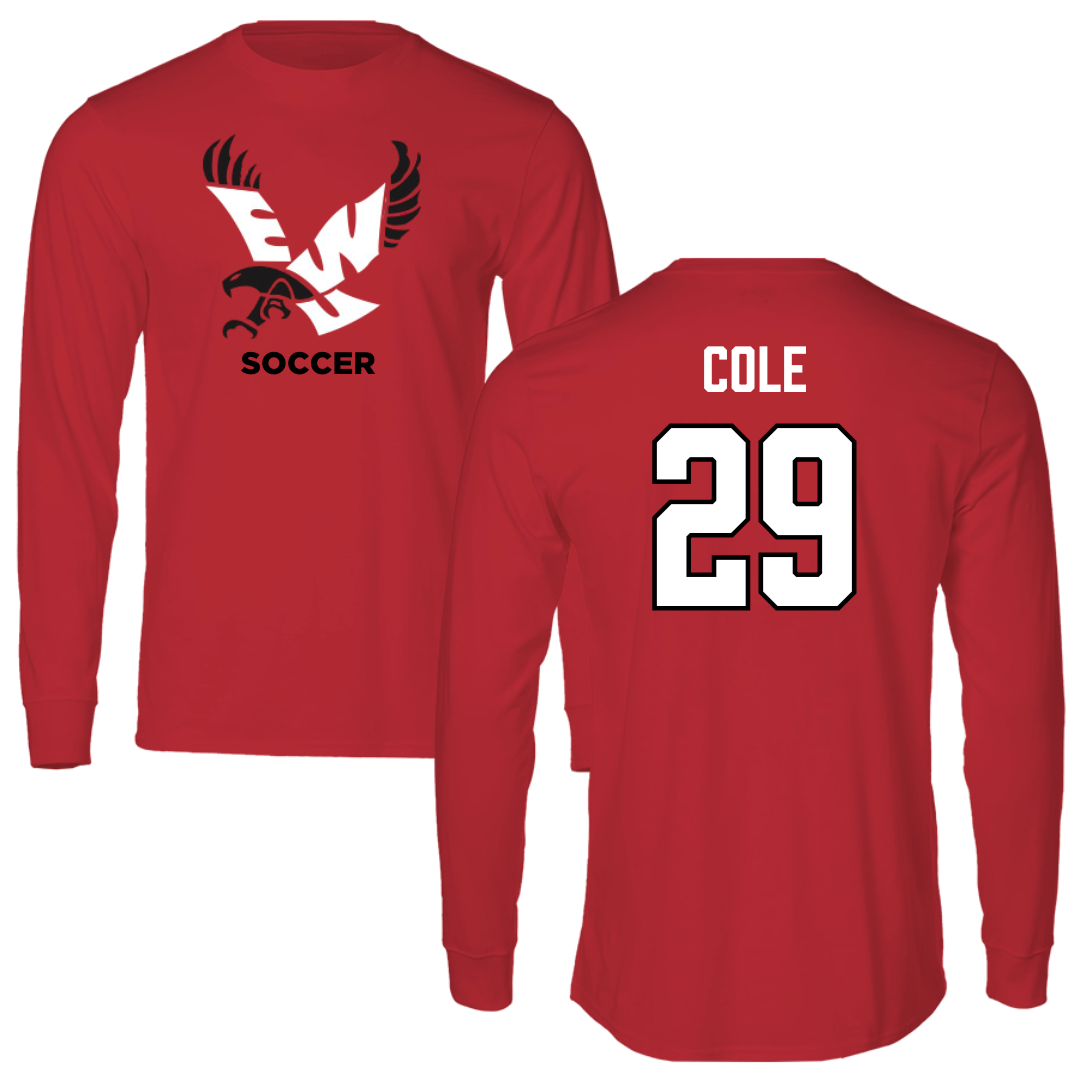 Eastern Washington University Soccer Red EWU Long Sleeve - #29 Elisabeth Cole