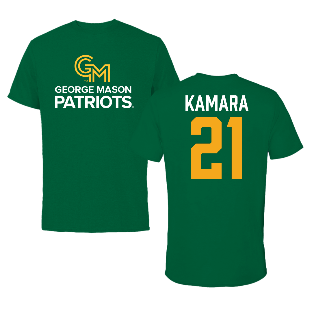 George Mason University Soccer Green Patriots Performance Tee - #21 Abdul Kamara