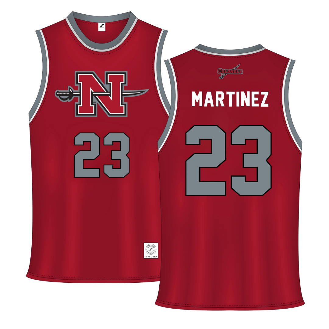Nicholls State University Red Basketball Jersey - #24 Marypaz Martinez