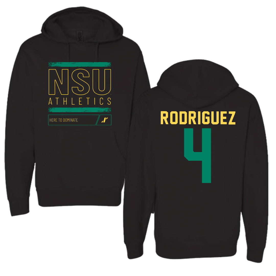 Norfolk State University Baseball Black Dominate Hoodie - #4 Raphael Rodriguez