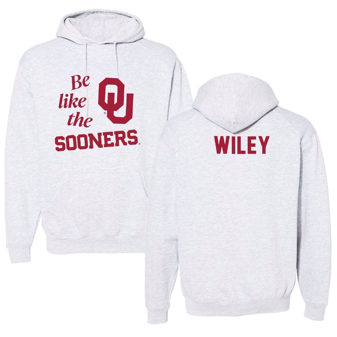 University of Oklahoma Wrestling Light Gray Be Like Us Hoodie - John Wiley