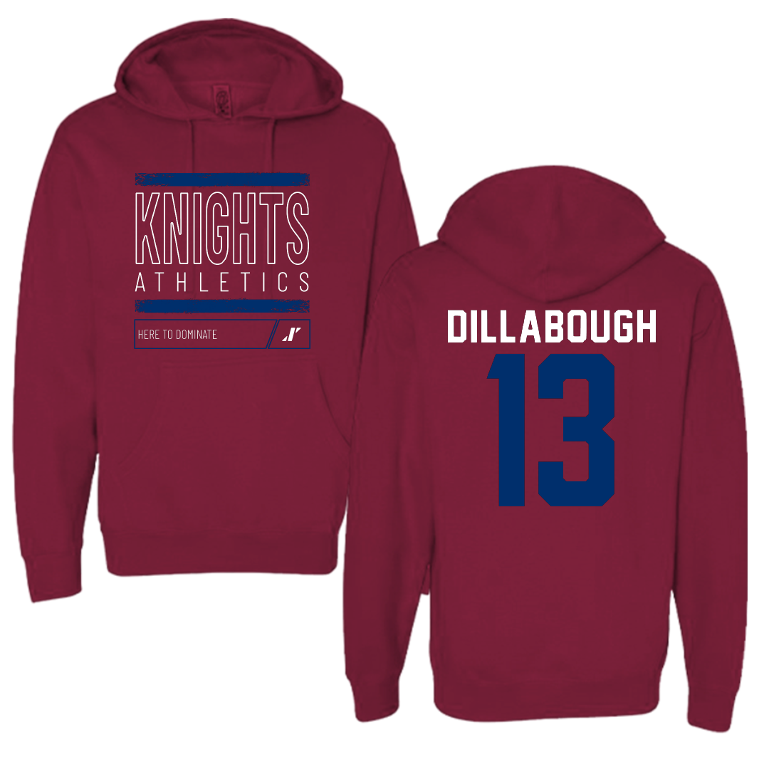 Fairleigh Dickinson University-Metropolitan Campus Lacrosse Maroon Dominate Hoodie - #13 Karly Dillabough