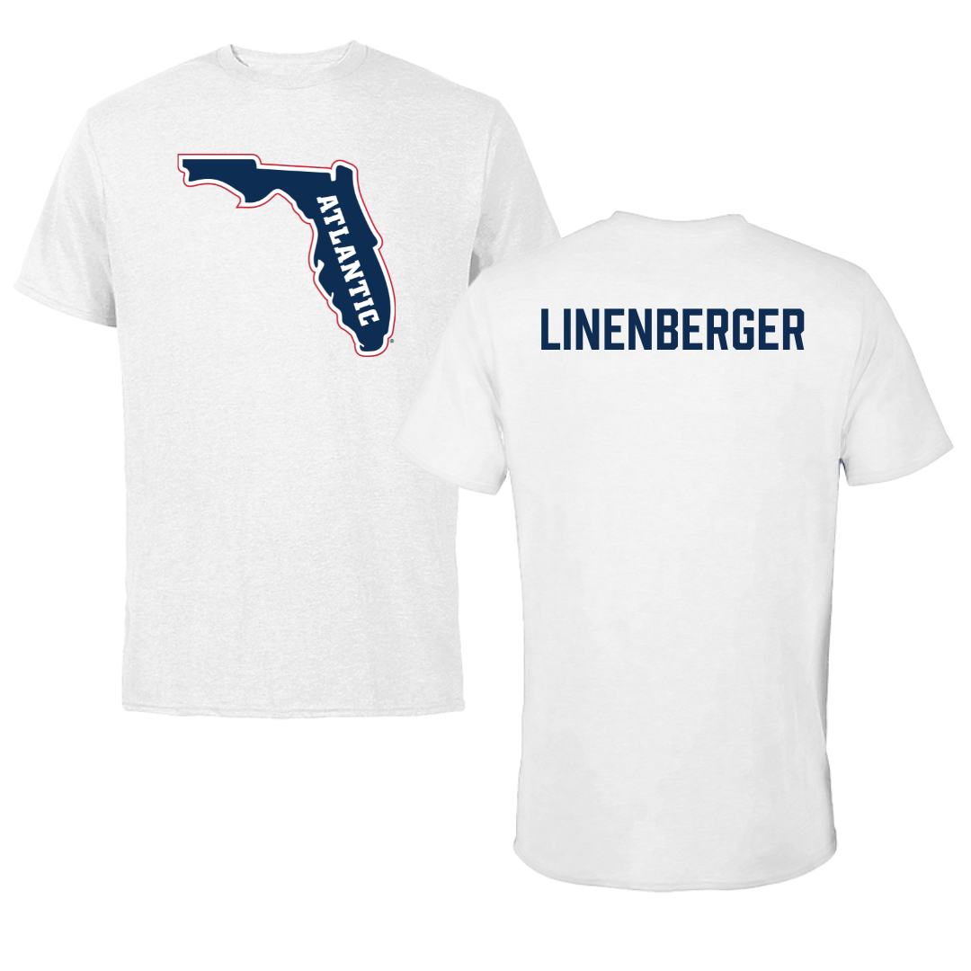 Florida Atlantic University Cheer White Tee - Lauren Linenberger
