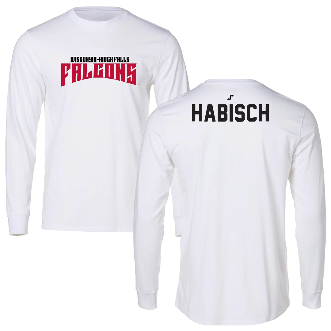 University of Wisconsin-River Falls TF and XC White Classic Performance Long Sleeve - Zane Habisch