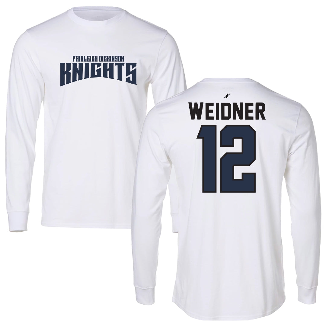 Fairleigh Dickinson University-Metropolitan Campus Lacrosse White Classic Performance Long Sleeve - #12 Addie Weidner