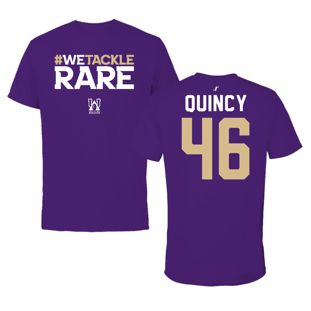 Western Carolina University Baseball Purple Uplifting Athletes Performance Tee - #46 Adam Quincy