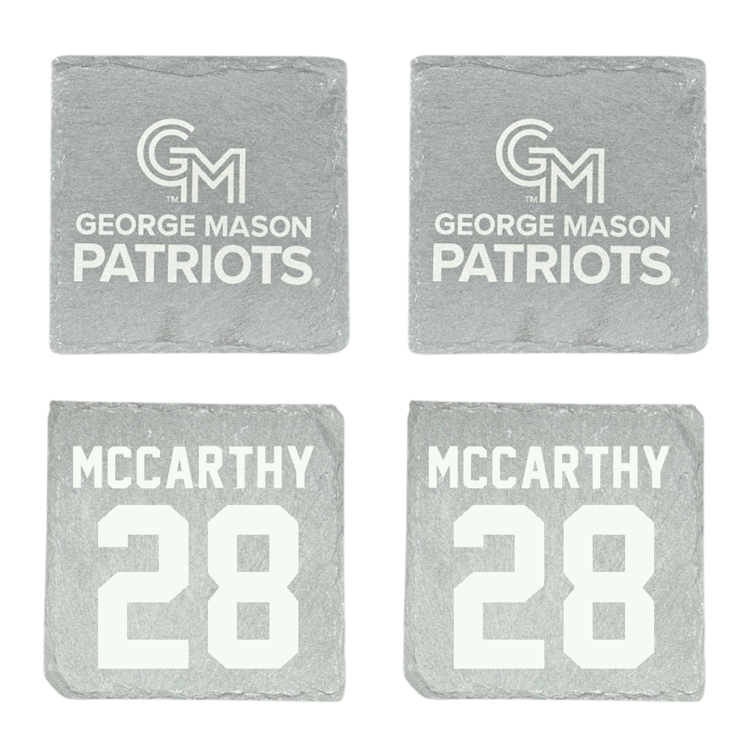 George Mason University Baseball Stone Coaster (4 Pack)  - #28 Dylan McCarthy