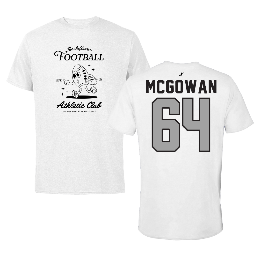 Football White Influxer Athletic Club Tee - #64 Kevaughnte McGowan