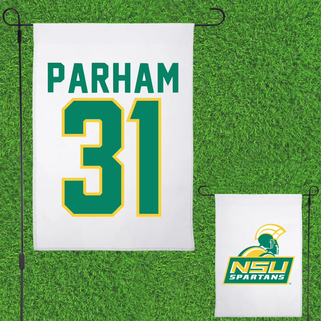 Norfolk State University Football White Garden Flag - #31 Christian Parham