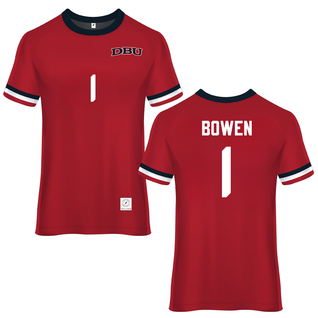 Dallas Baptist University Red Soccer Jersey - #1 Breanna Bowen