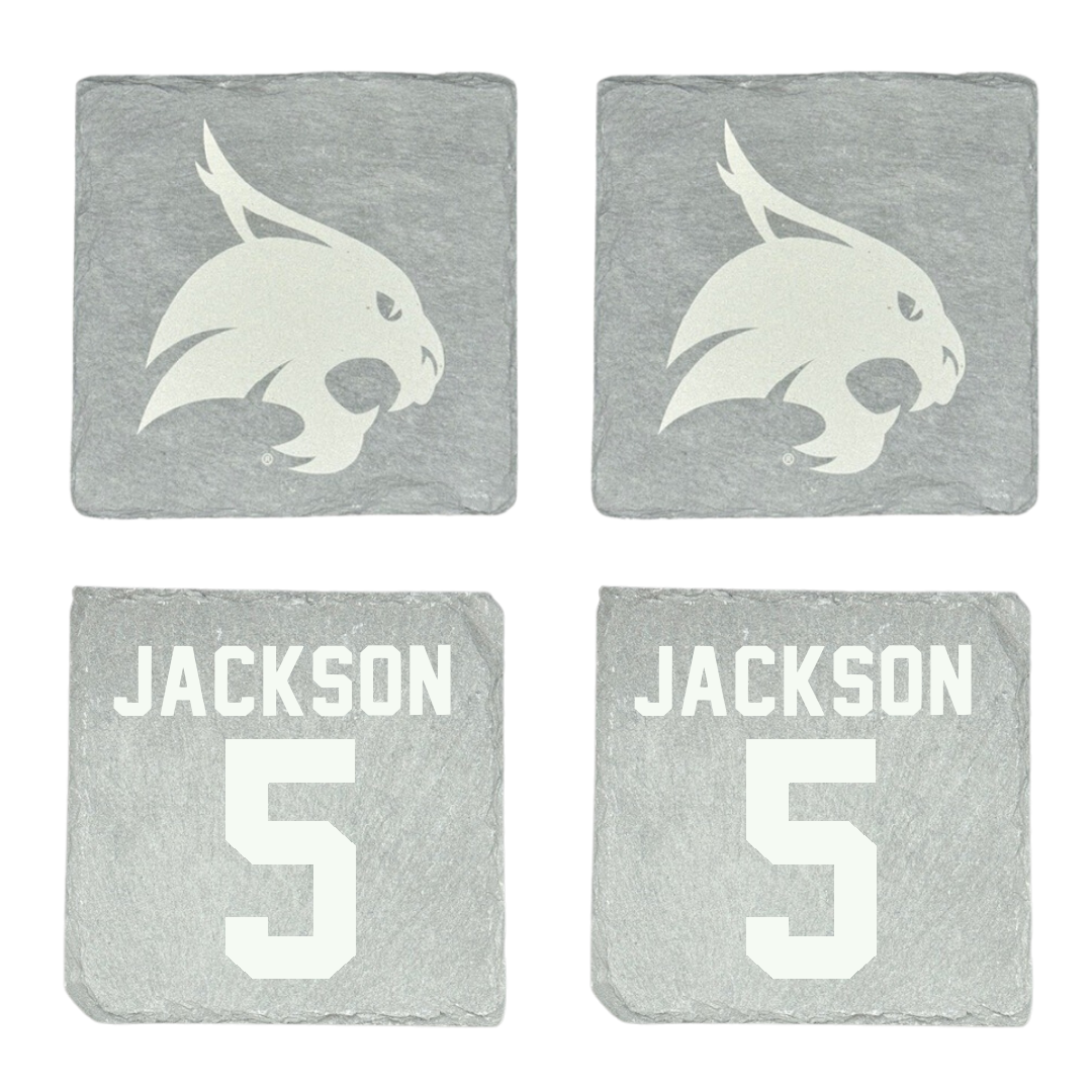 Texas State University Football Stone Coaster (4 Pack)  - #5 Darius Jackson