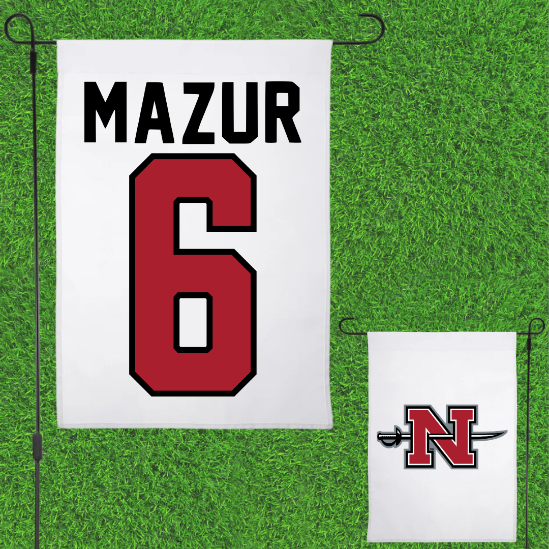 Nicholls State University Soccer White Garden Flag - #6 Lillie Mazur