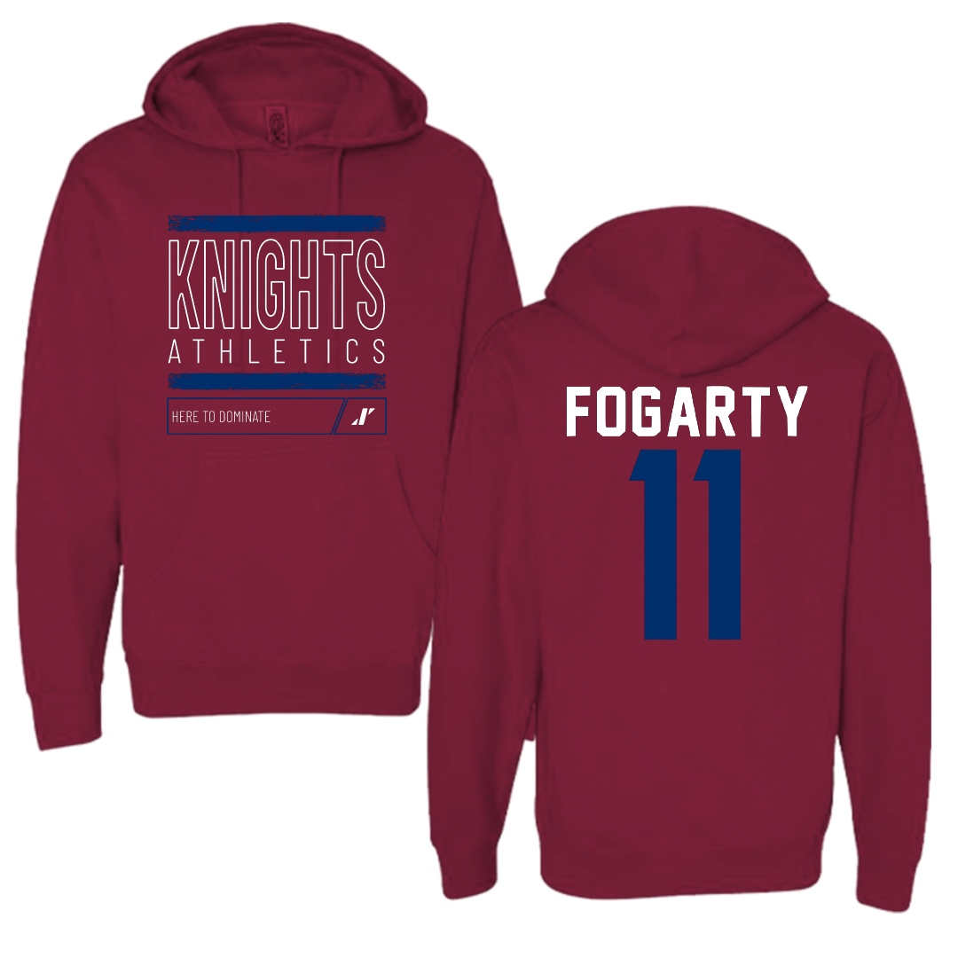 Fairleigh Dickinson University-Metropolitan Campus Bowling Maroon Dominate Hoodie - #11 Emily Fogarty