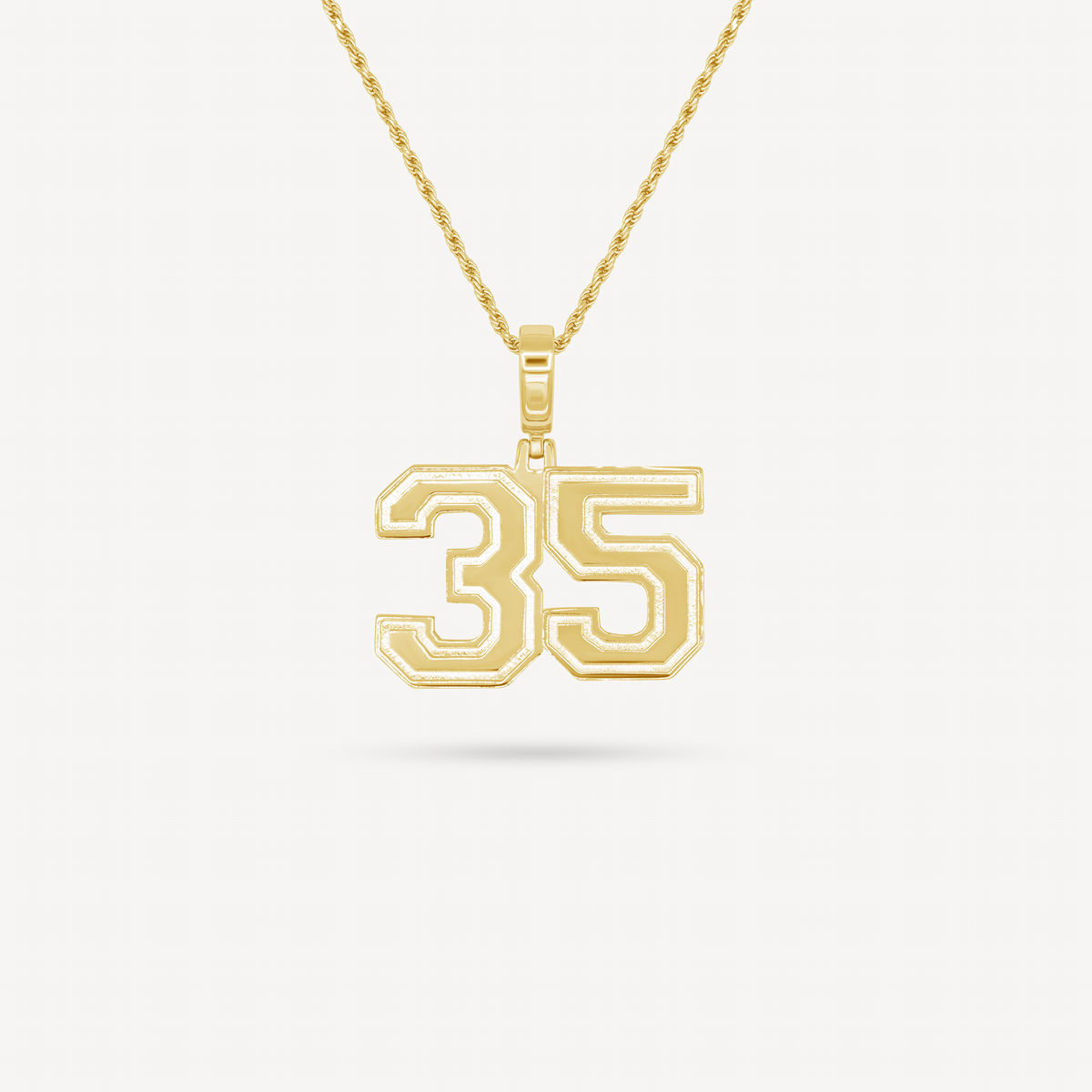 Gold Presidents Pendant and Chain - #35 Ryan Porche