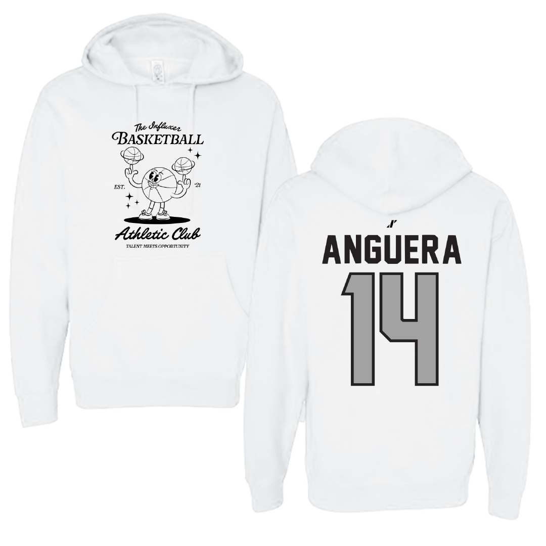 Basketball White Influxer Athletic Club Hoodie - #14 Bruna Anguera