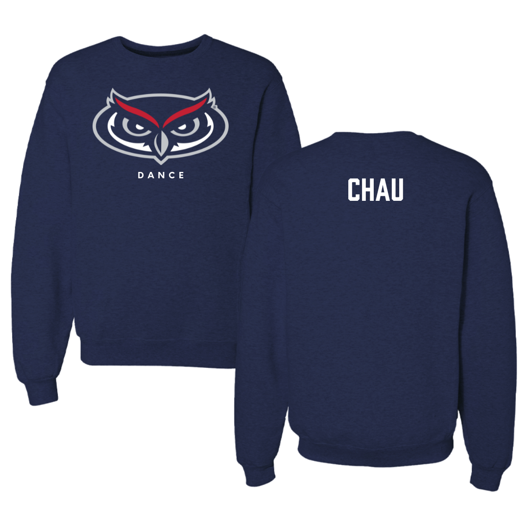 Florida Atlantic University Dance Navy Mascot Crewneck - Bernice Chau