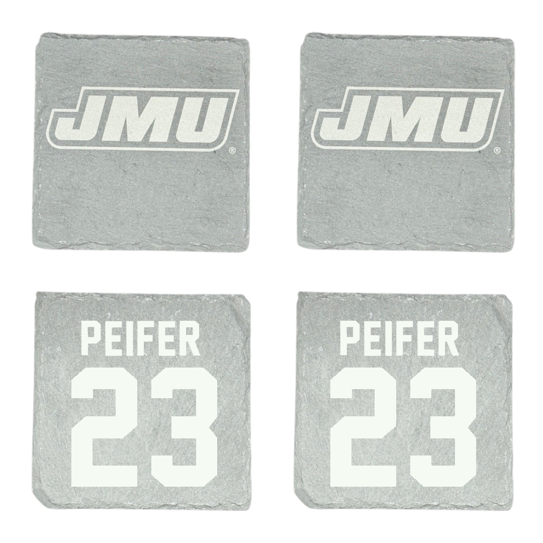 James Madison University Baseball Stone Coaster (4 Pack)  - #23 Wyatt Peifer