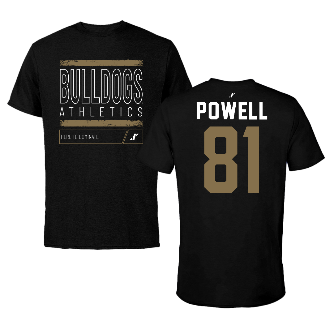 Bryant University Softball Black Dominate Performance Tee - #81 Lexi Powell