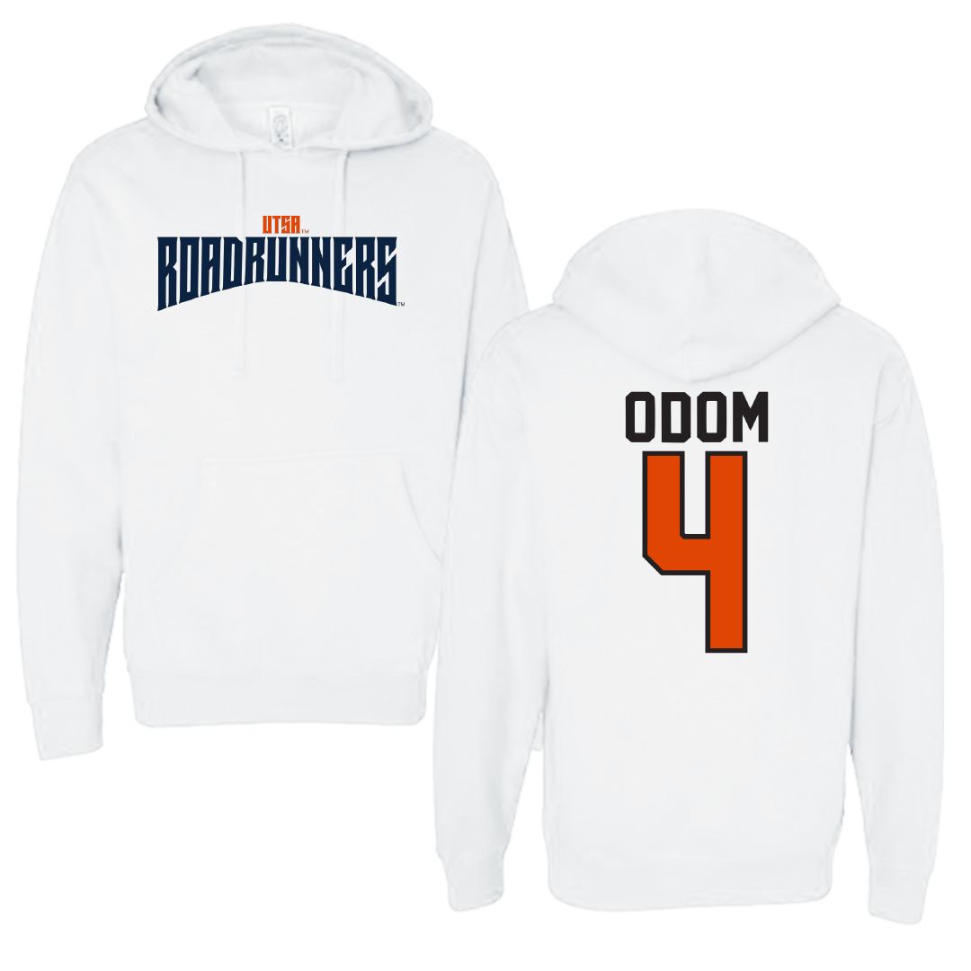 University of Texas at San Antonio Baseball White Classic Hoodie - #4 Tye Odom