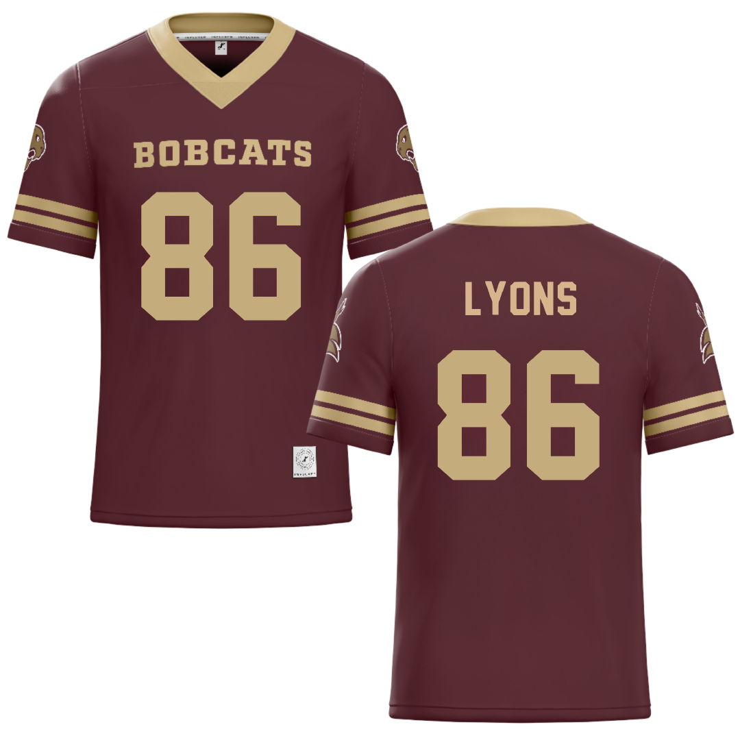 Texas State University Maroon Football Jersey - #86 Titus Lyons