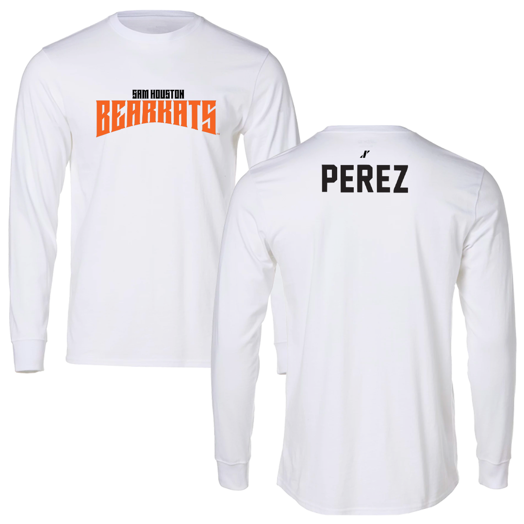 Sam Houston State University TF and XC White Classic Long Sleeve - Anthony Perez