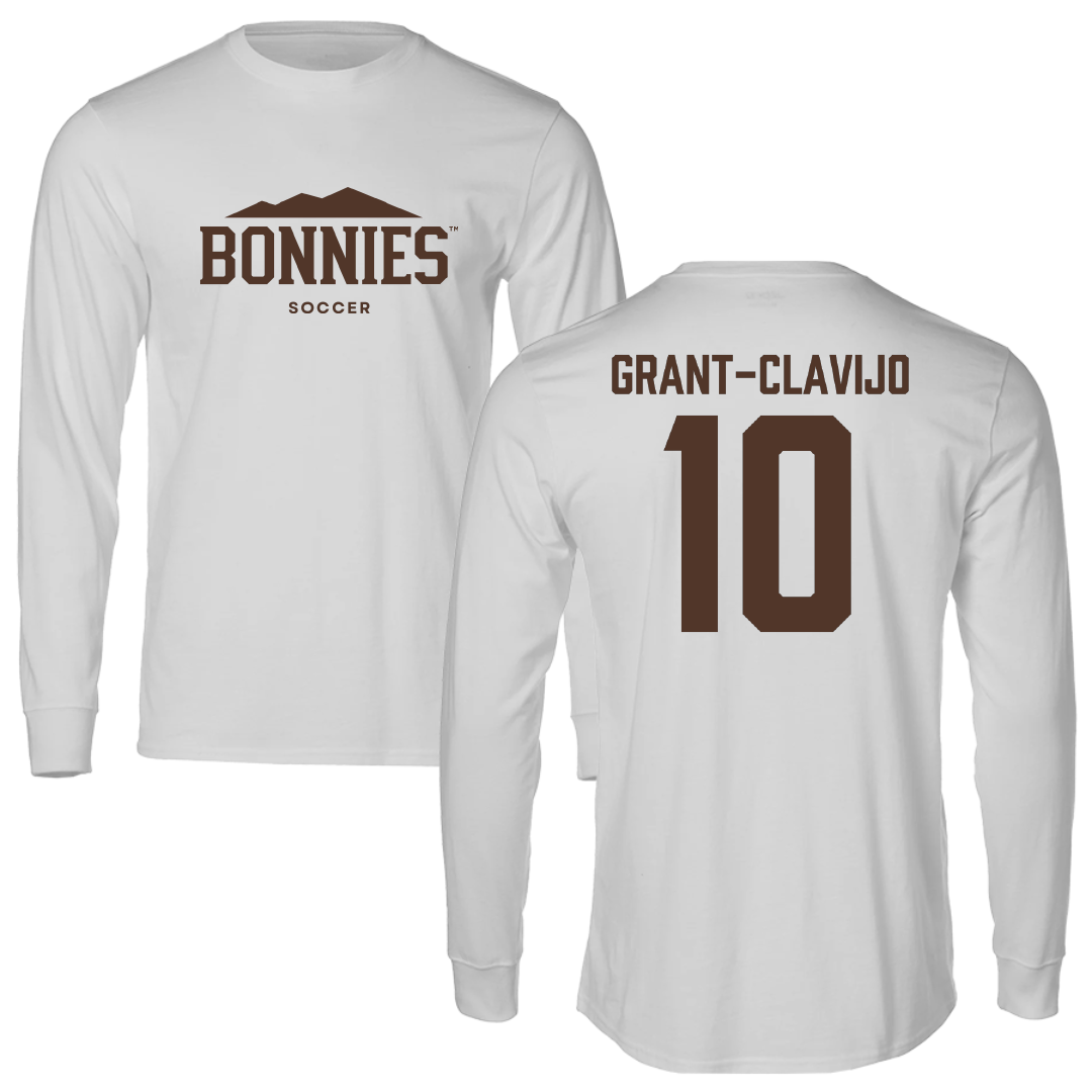 St. Bonaventure University Soccer Light Gray Performance Long Sleeve - #10 Allie Grant-Clavijo