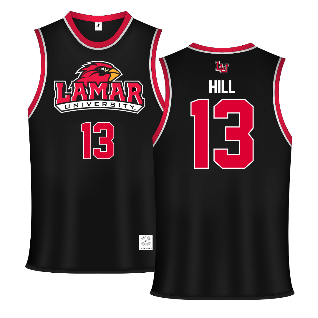 Lamar University Black Basketball Jersey - #13 Taliah Hill