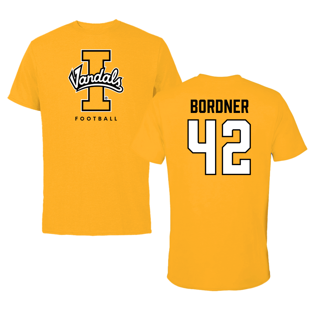 University of Idaho Football Gold Tee - #42 Ryder Bordner