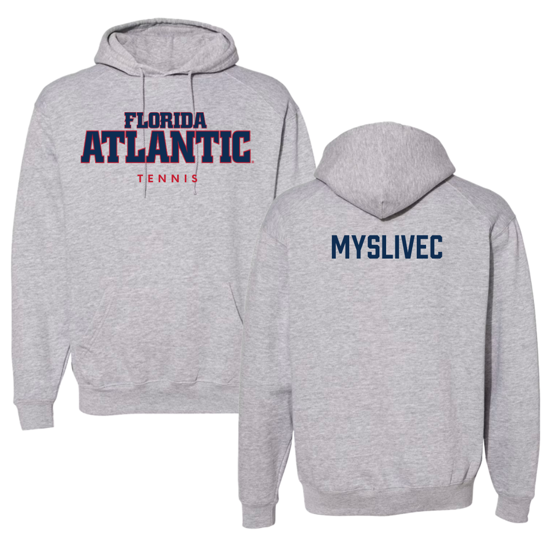 Florida Atlantic University Tennis Gray Hoodie - Simon Myslivec