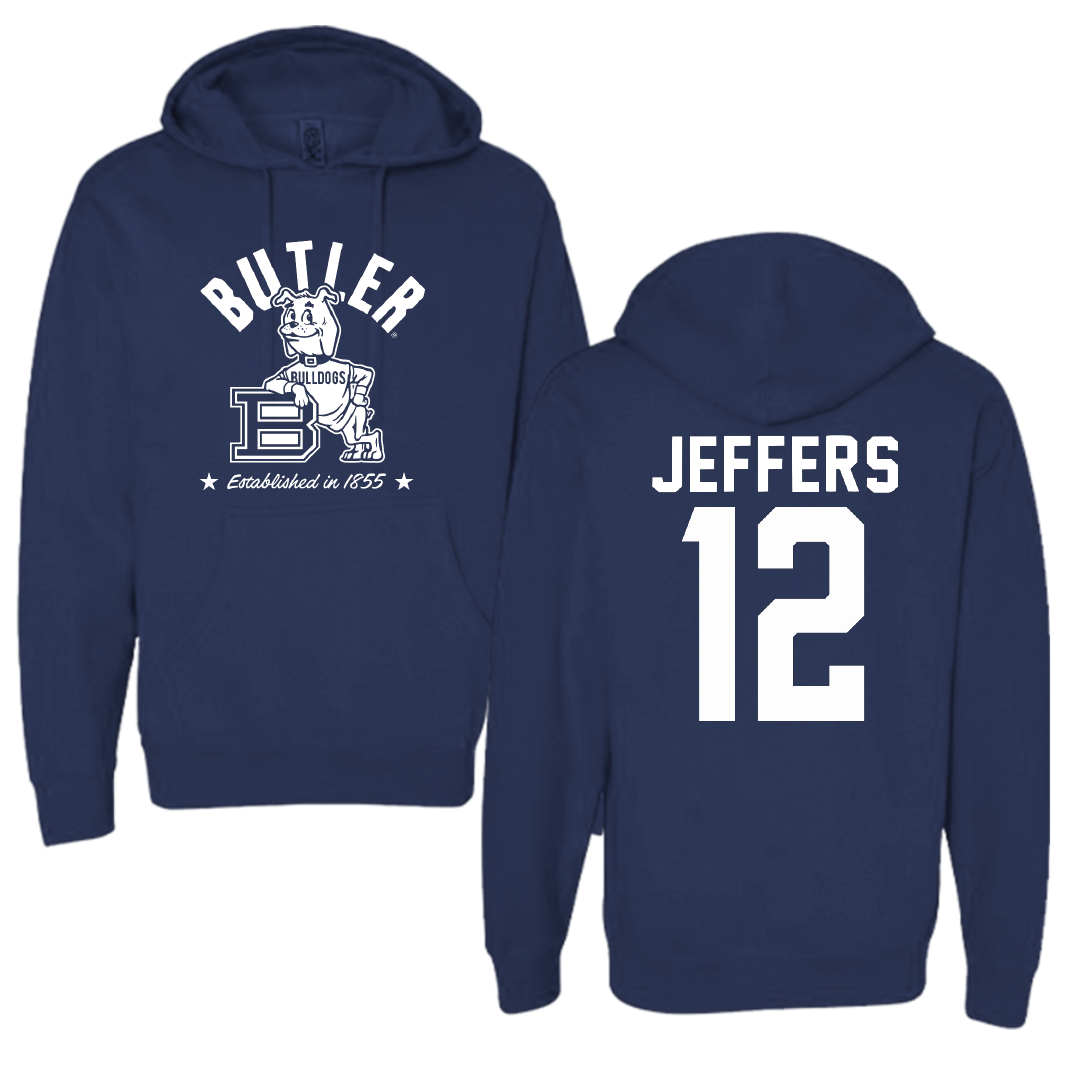 Butler University Basketball Navy General Hoodie - #12 Chloe Jeffers