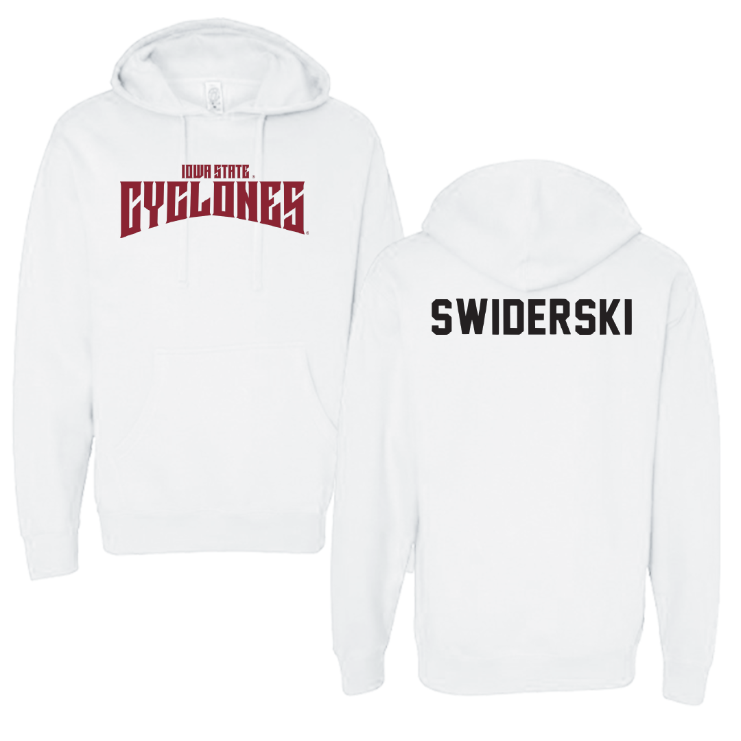 Iowa State University Wrestling White Classic Hoodie - Casey Swiderski