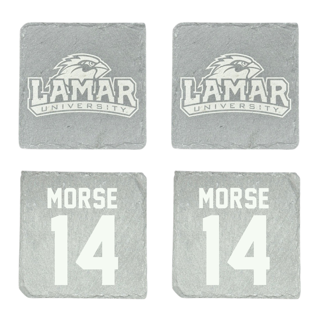 Lamar University Baseball Stone Coaster (4 Pack)  - #14 Trhea Morse