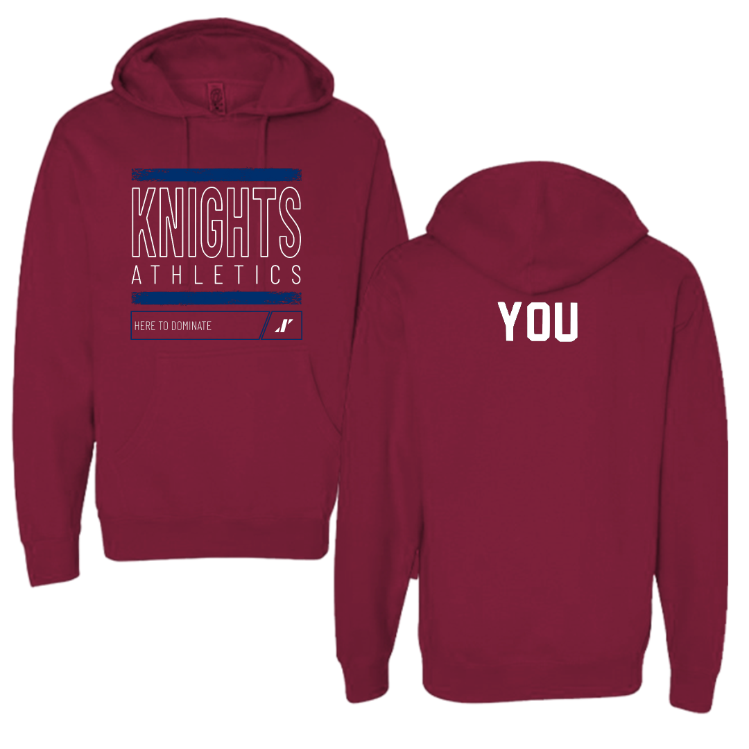 Fairleigh Dickinson University-Metropolitan Campus Golf Maroon Dominate Hoodie - Kaitlyn You
