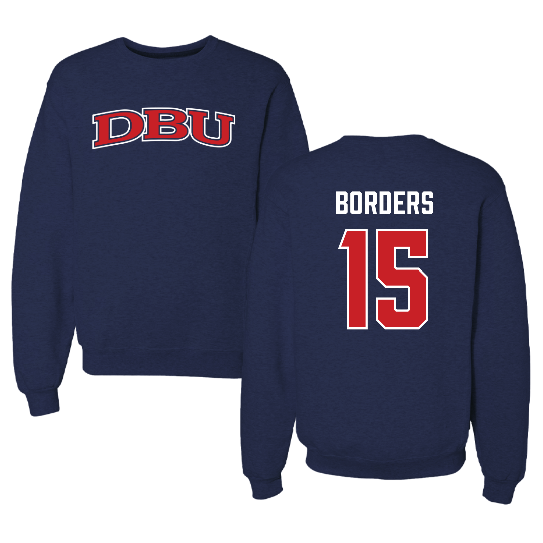 Dallas Baptist University Soccer Navy DBU Crewneck - #15 Elise Borders