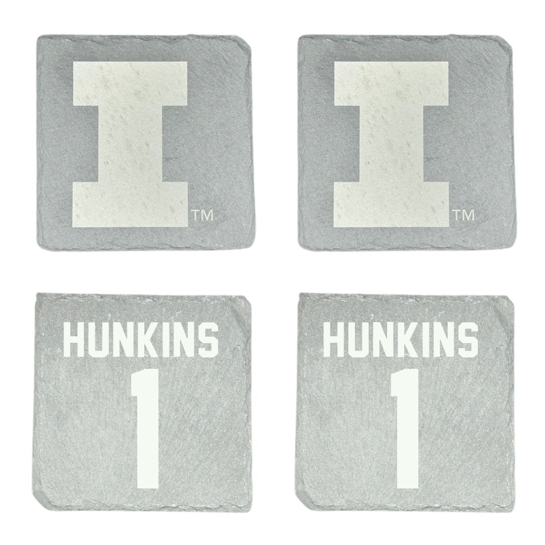 University of Illinois Softball Stone Coaster (4 Pack)  - #1 Reese Hunkins